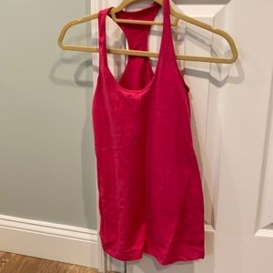 Lululemon racer back tank in hot pink